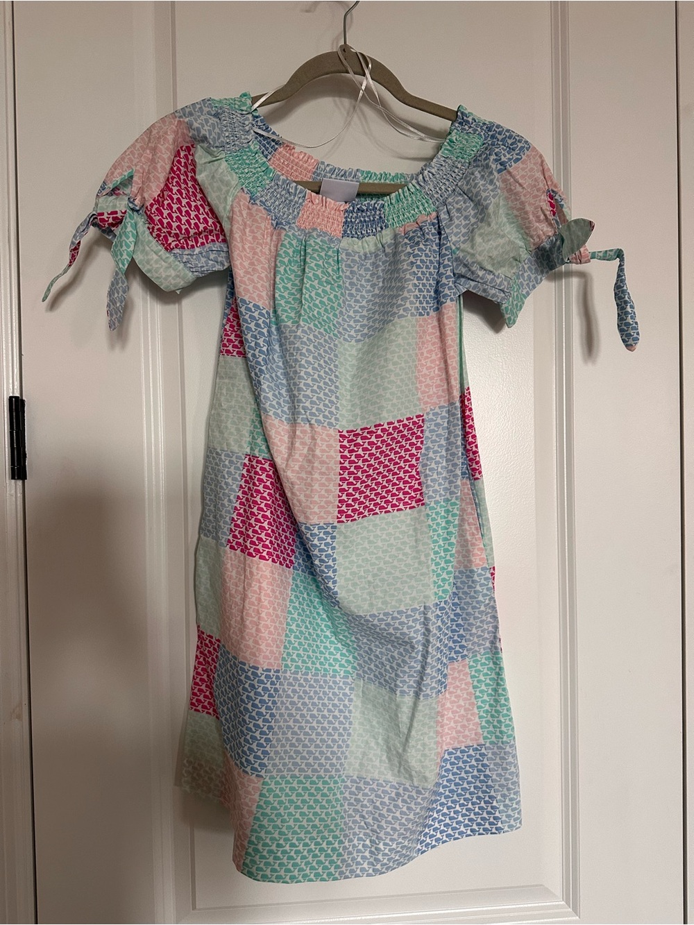 Vineyard x Target Patchwork Pastel Off-Shoulder Dress - Multicolor